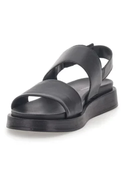 Sandali in Vera Pelle Nera Pittarello Capsule 28066
