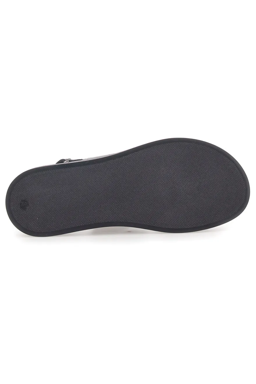 Sandali in Vera Pelle Nera Pittarello Capsule 28066