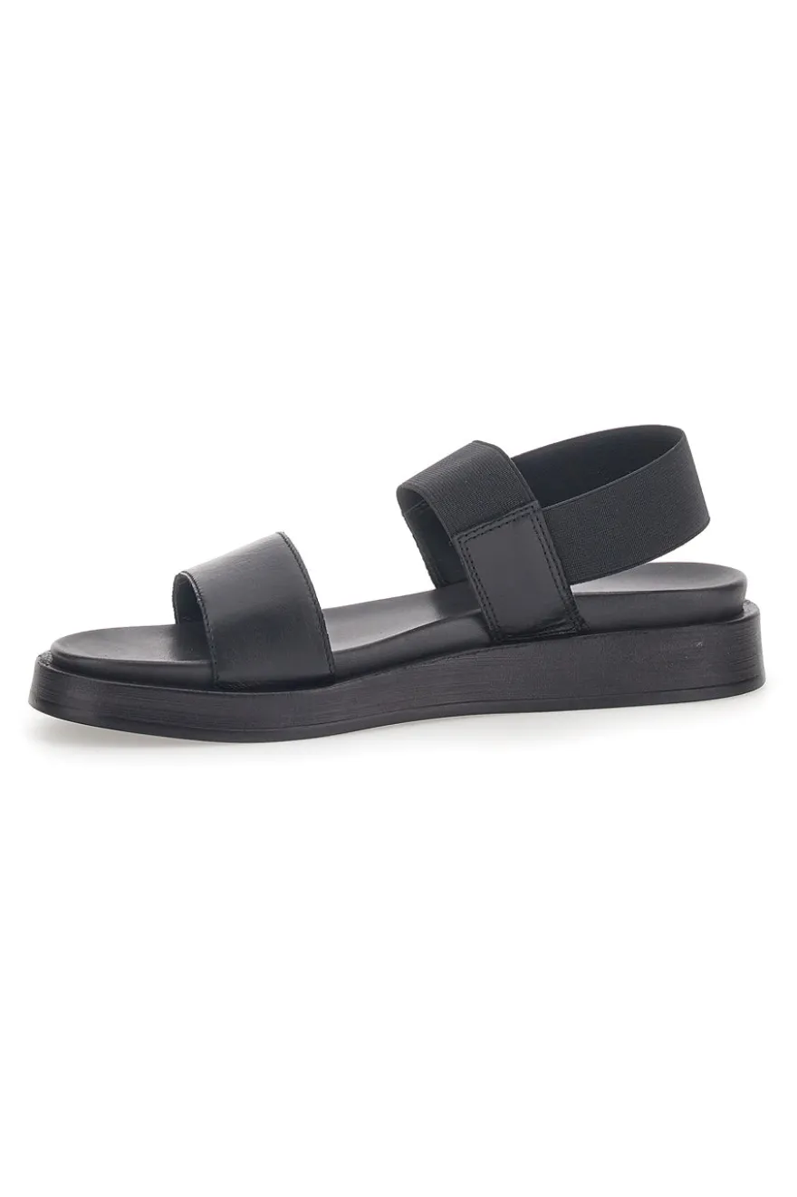 Sandali in Vera Pelle Nera Pittarello 28067