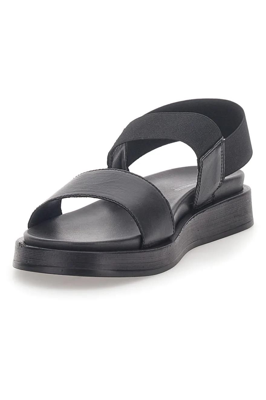 Sandali in Vera Pelle Nera Pittarello 28067