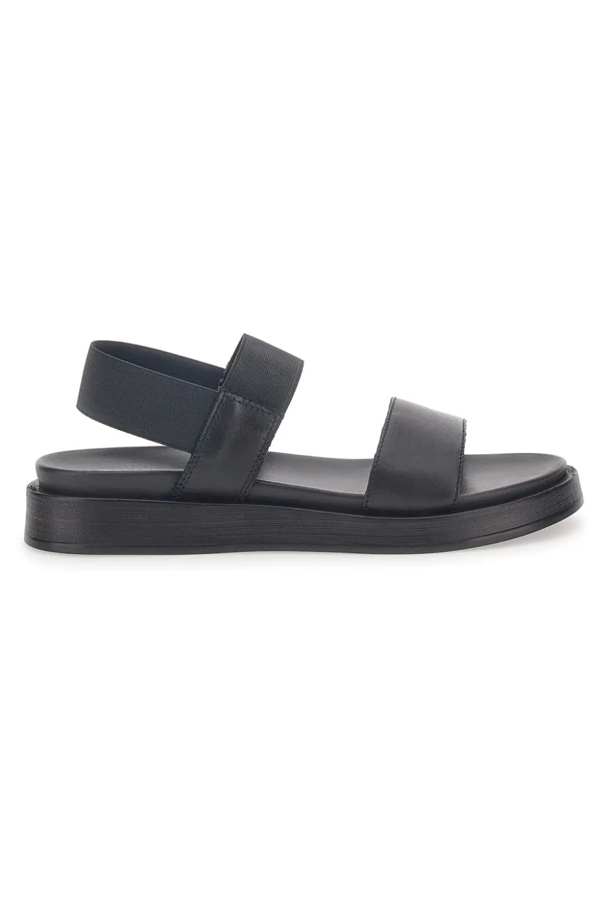 Sandali in Vera Pelle Nera Pittarello 28067