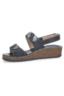 Sandali in Vera Pelle Pittarello 42055 Neri