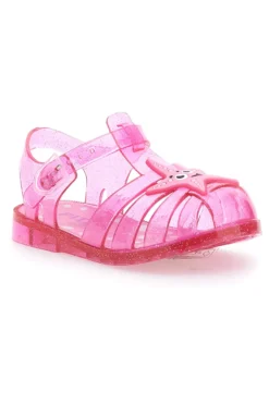 Sandali jelly rosa glitterati con cinturino PITT KIDS 3142664