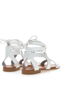 Sandali Lace-Up Prima Riga 402 Bianchi