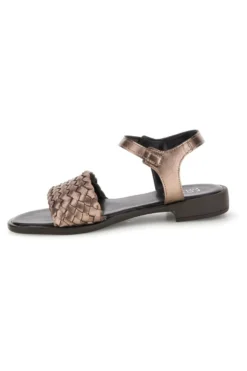 Sandali marrone con fascia intrecciata pelle Pittarello focus 222230