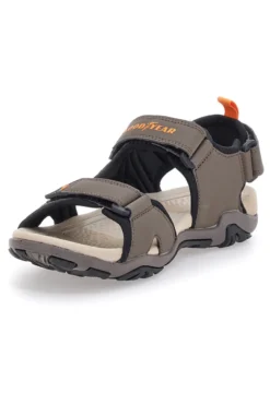 Sandali Marrone Con Strappi in Velcro Goodyeas 31048