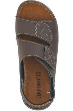 Sandali Marroni Con Chiusura Strappo Jerpoint 647