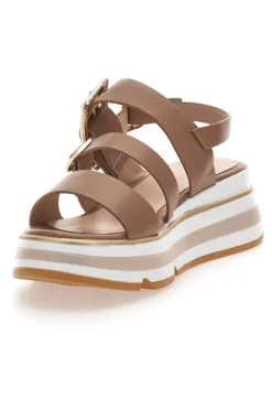 Sandali Marroni Con Platform Mariella Burani K11011