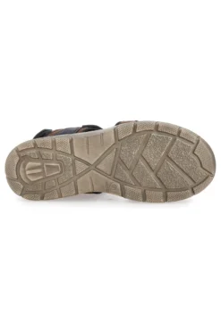 Sandali Marroni Con Strappi in Velcro Canguro 1015