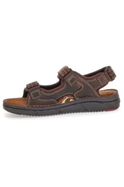 Sandali Marroni Con Strappi in Velcro Altemberg 2406
