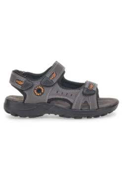 Sandali marroni con strappi regolabili Canguro CA1002 da donna
