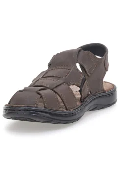 Sandali Marroni in Pelle con Chiusura a Fasce MARMADUKE 3335