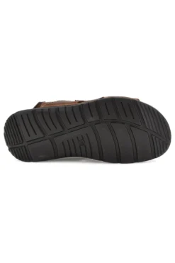 Sandali marroni in vera pelle con strappi regolabili Pittarello eco 2613604