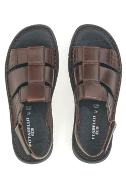 Sandali Marroni Semiaperti da Uomo Pittarello Eco 7985