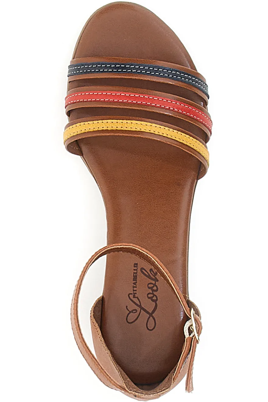 Sandali Multicolor in Vera Pelle Pittarello Look 243130