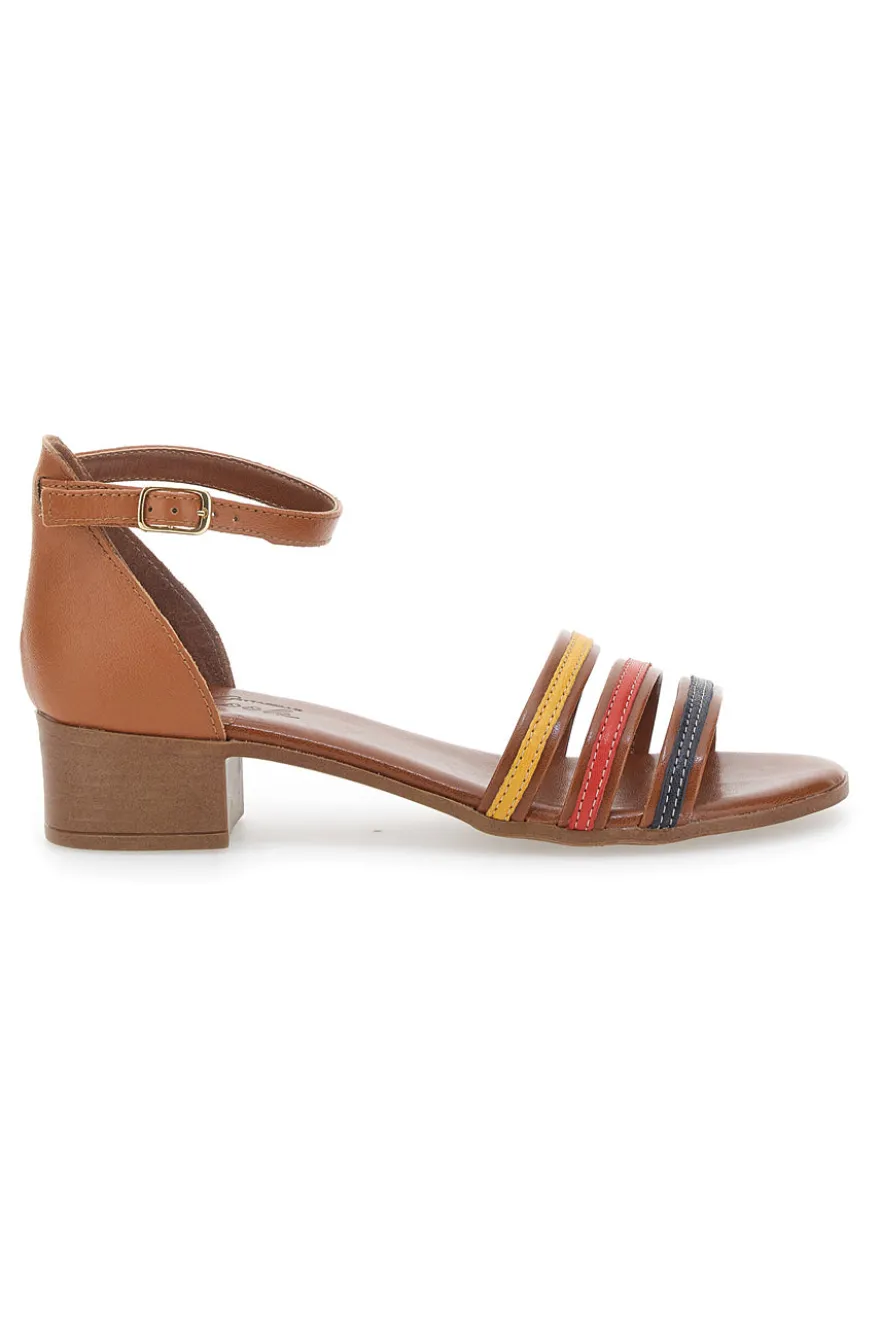 Sandali Multicolor in Vera Pelle Pittarello Look 243130