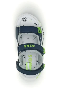 Sandali Navy con strappi e luci Pitt kids 11261