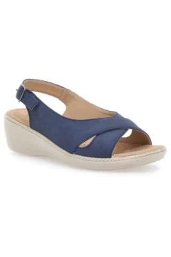 Sandali Navy Slingback Con Platform Mio Tempo MIN9180