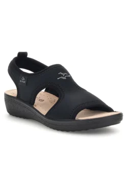 Sandali neri anatomici anti-shock Fly flot 90550E71LA