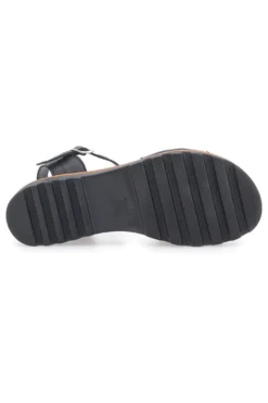Sandali Neri con Cinturino e Tomaia in Pelle Made in Italy PITTARELLO 3185070811