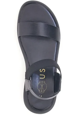 Sandali Neri Con Elastico e Platform Prodotti in Italia Pittarello Focus 19514