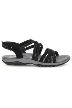 Sandali neri con Memory Foam Skechers Reggae Slim Summer Getaway