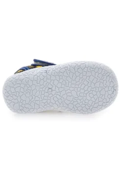Sandali Neri con Rifiniture Blu e Dinosauri in Tessuto con Punta Chiusa Pitt Kids 2492