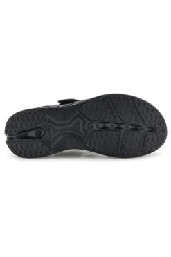 Sandali neri con strappi in velcro suola comfort Plocadi G88382