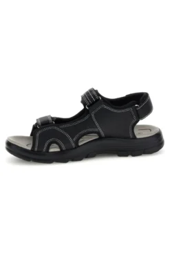 Sandali neri con strappi in velcro Jerpoint CN20