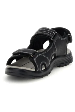Sandali neri con strappi in velcro Jerpoint CN20