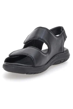 Sandali Neri Con Strappi in Velcro Fly Dinamic 102