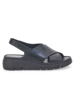 Sandali Neri con Tomaia in Pelle e Soletta Morbida PITTARELLO FOCUS 3315579