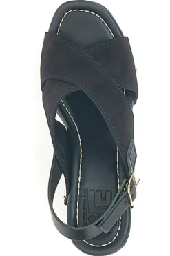 Sandali Neri con Tomaia in Pelle e Tacco a Coda PITTARELLO LOVE 5850