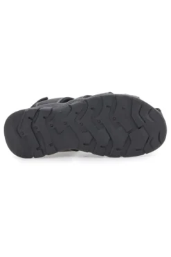 Sandali neri con velcro ed elastico johes land 2208