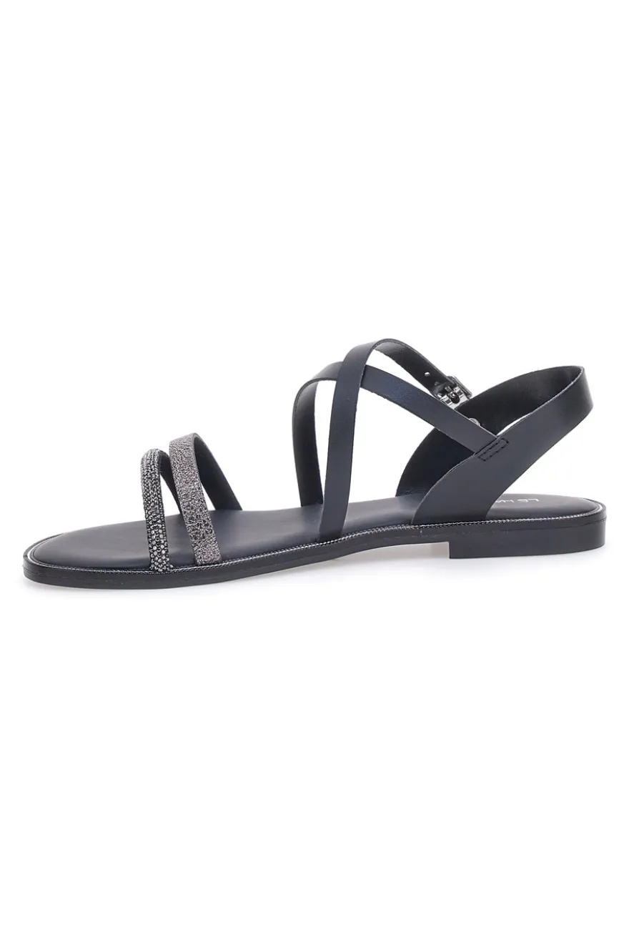 Sandali Neri da Donna Le Havre Paris 5304