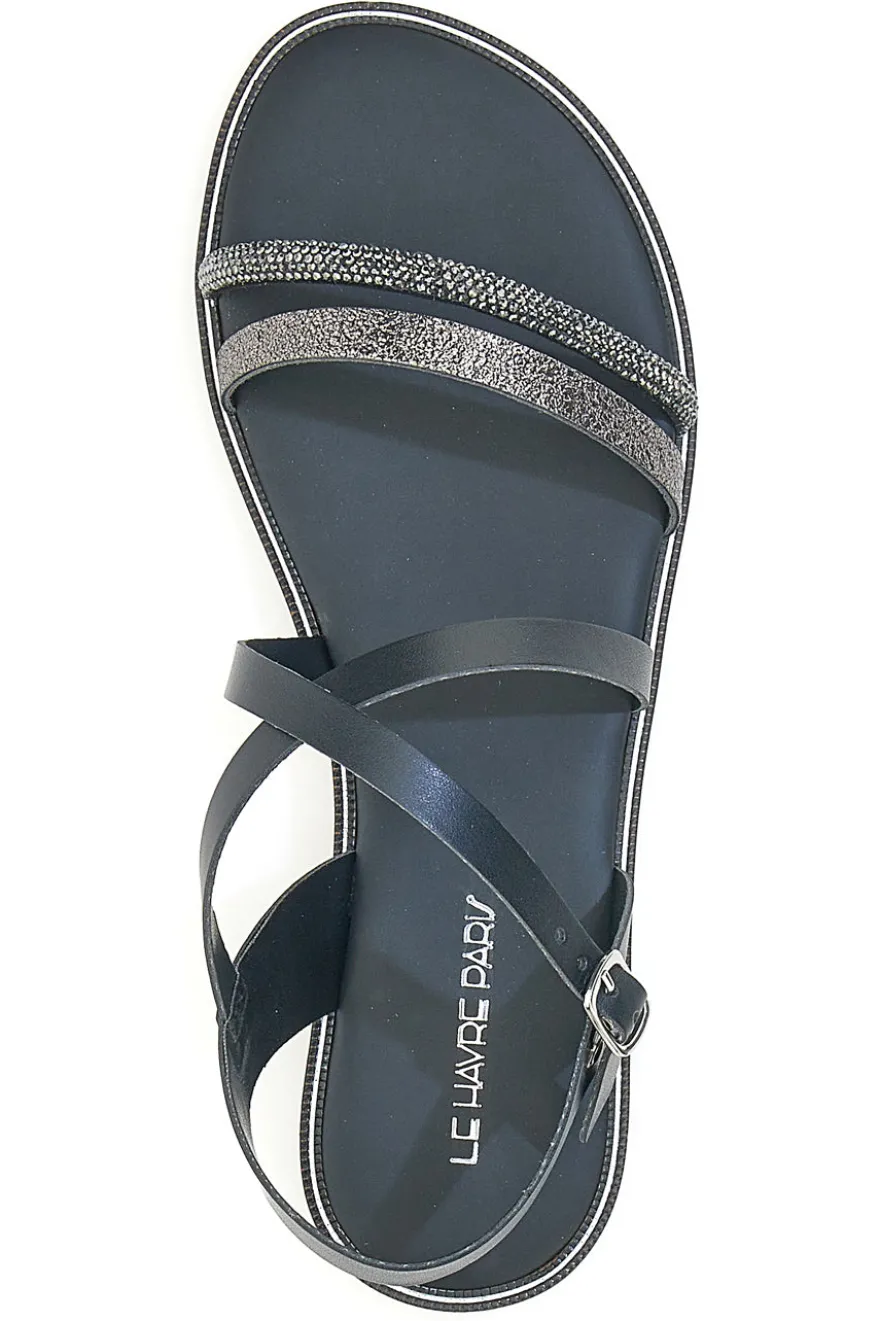Sandali Neri da Donna Le Havre Paris 5304