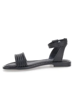 Sandali Neri Flat Con Cinturino Regolabile Pittarello Look DC43877