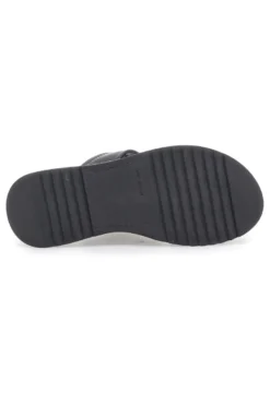 Sandali Neri in Pelle con Platform e Elastico Posteriore PITTARELLO 54874