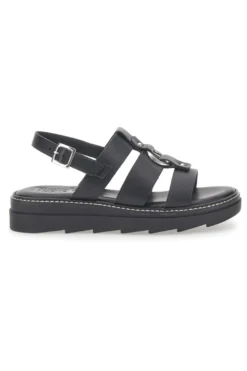 Sandali Neri In Pelle 100% Eco Friendly Pittarello Rock 5835