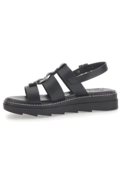 Sandali Neri In Pelle 100% Eco Friendly Pittarello Rock 5835