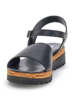 Sandali Neri in vera pelle Made in Italy con cinturino Pittarello 3185070811