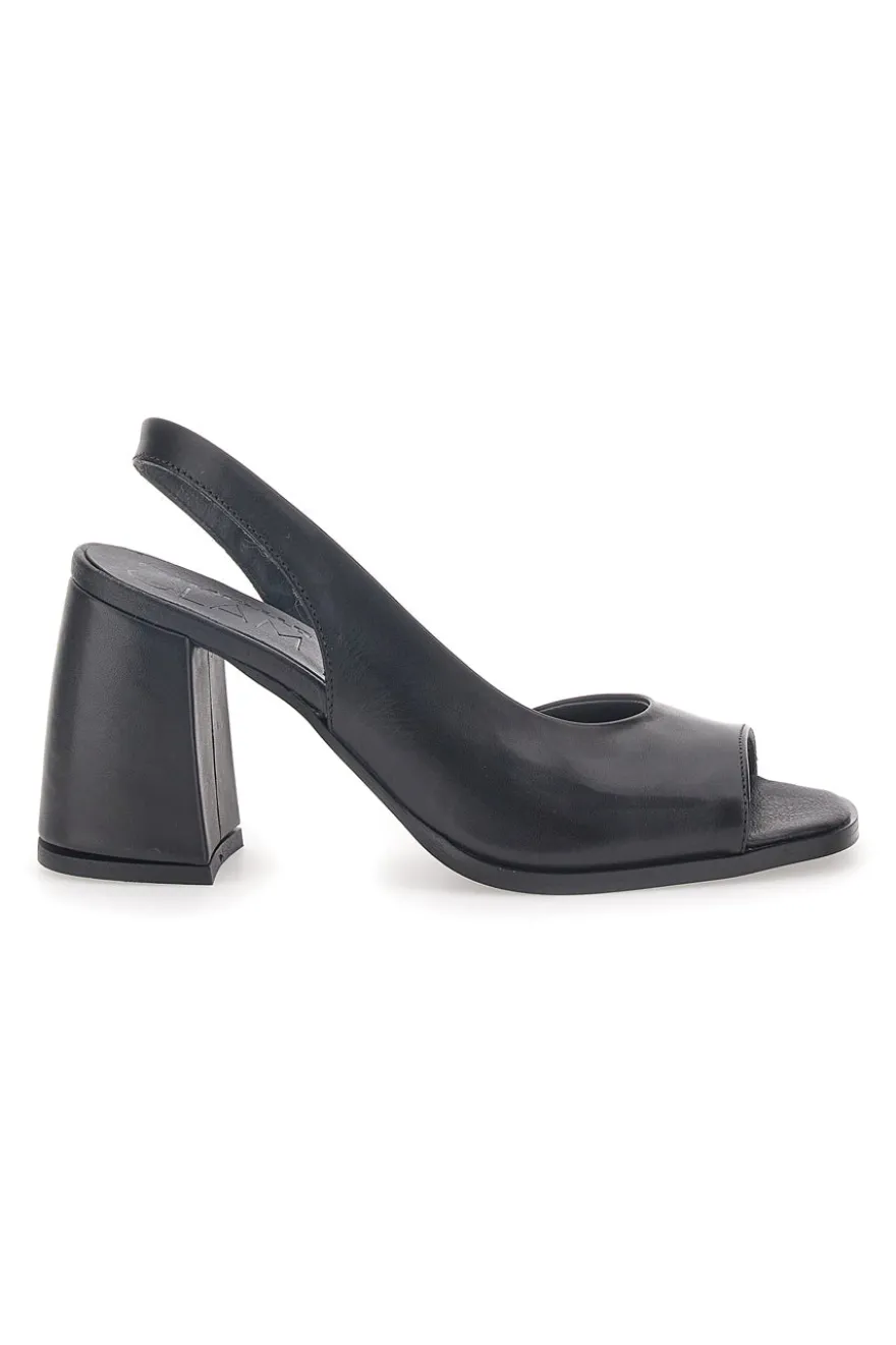 Sandali Neri In Vera Pelle Made In Italy Pittarello Glam 8241
