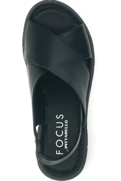 Sandali neri in vera pelle Pittarello focus 7155579
