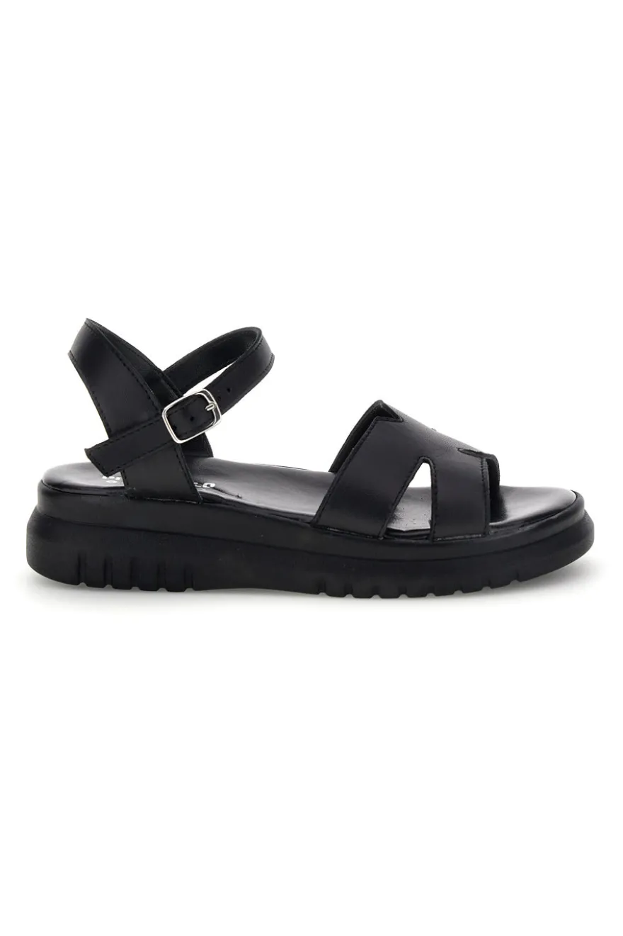 Sandali neri in vera pelle Pittarello 32841926