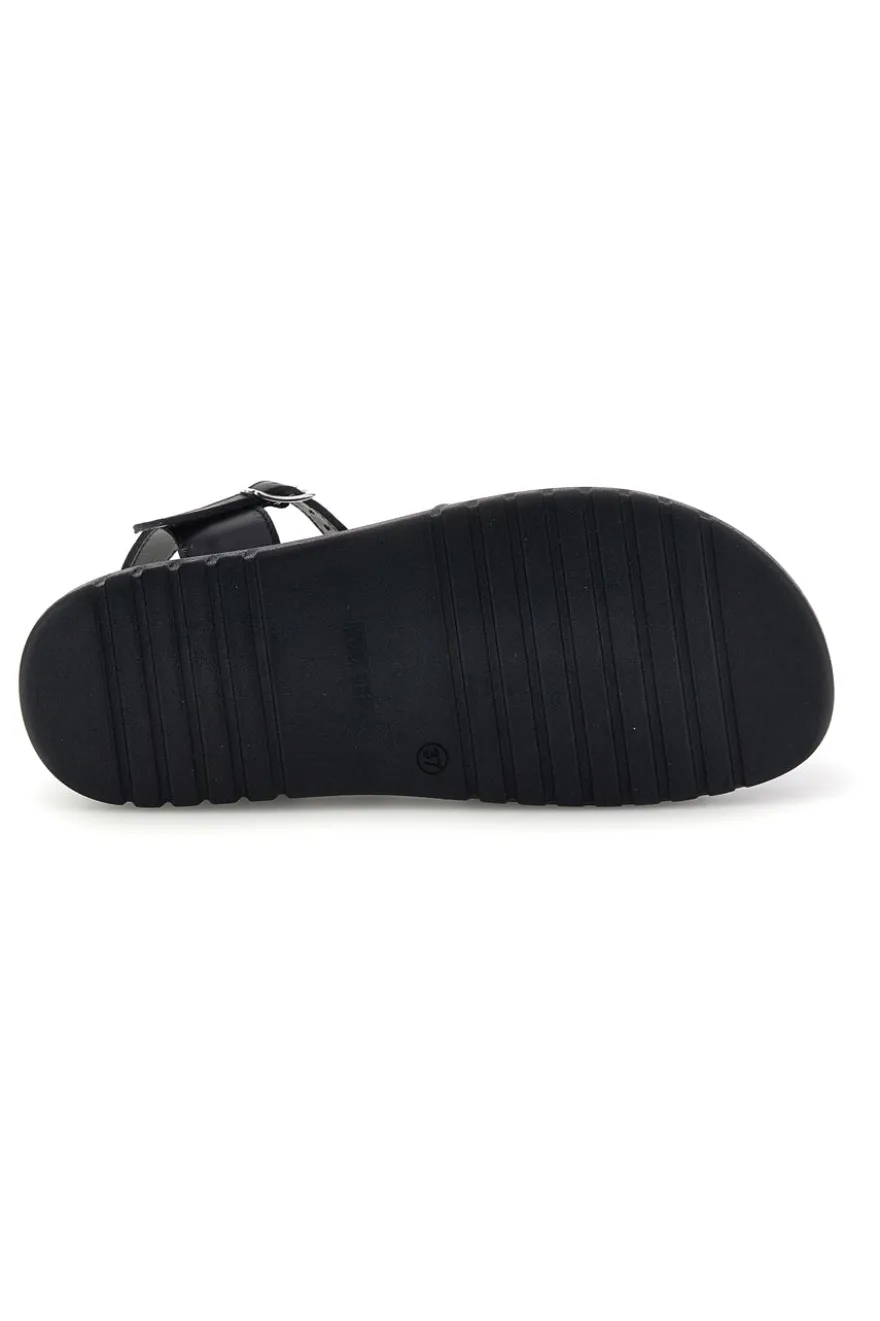Sandali neri in vera pelle Pittarello 32841926