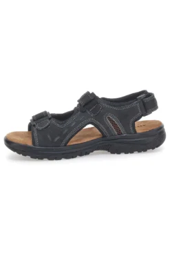 Sandali neri sportivi con strappi Superga S86U292