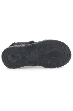 Sandali neri sportivi con strappi Superga S86U292