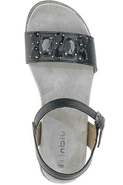 Sandali Nero Con Pietre Inblu 38 SA