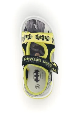 Sandali nero giallo con strappi e luci Batman W1020214T