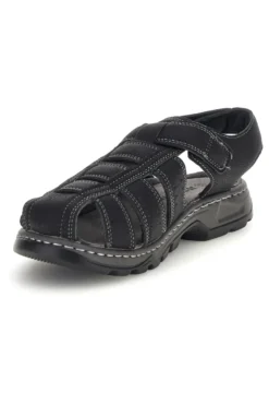 Sandali nero punta chiusa strappo regolabile Jerpoint M8557